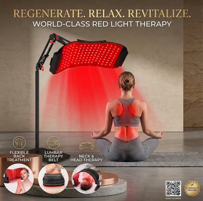 Multifunction Red Light Therapy for Body and Face, 850Nm Near-Infrared Light Therapy LED