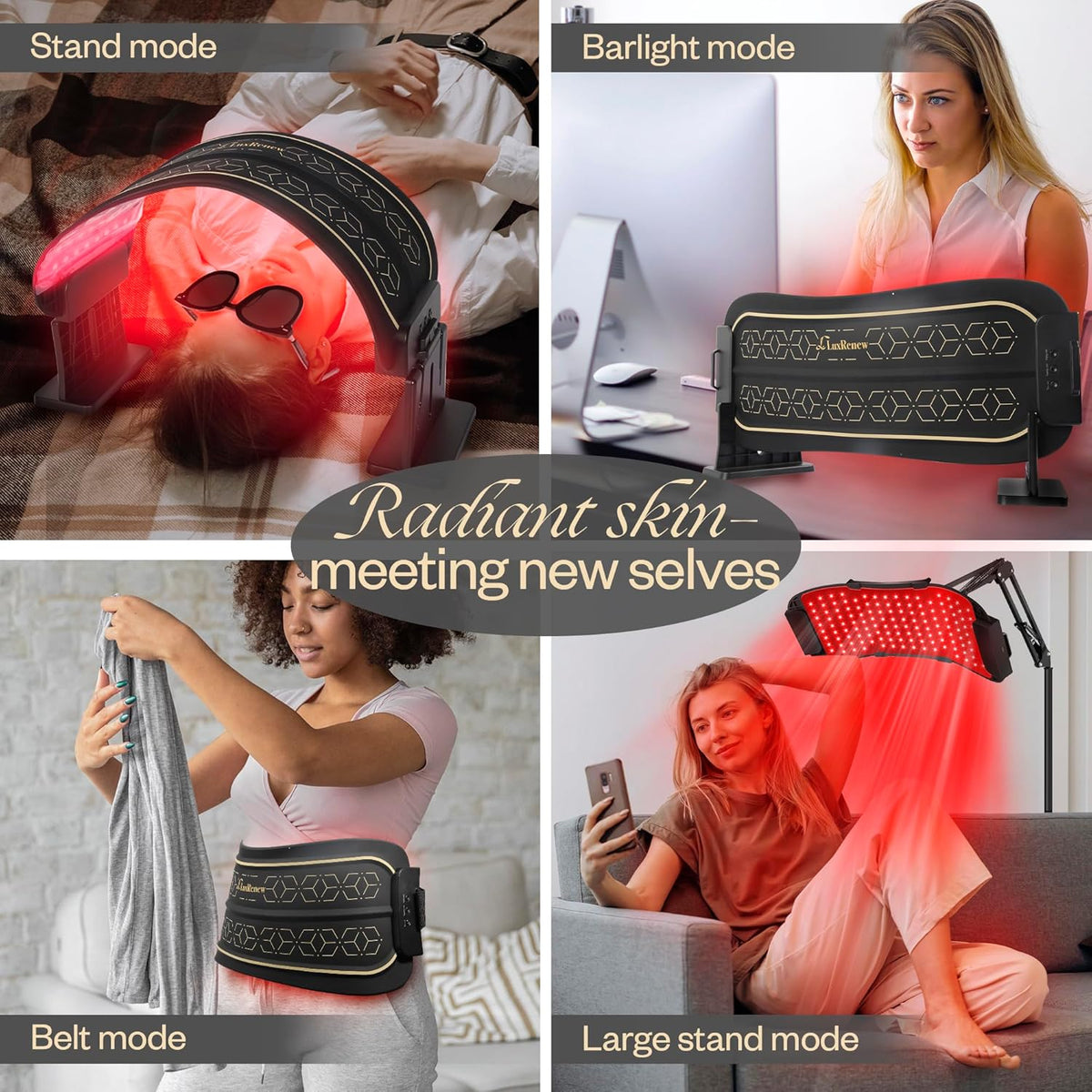 Multifunction Red Light Therapy for Body and Face, 850Nm Near-Infrared Light Therapy LED