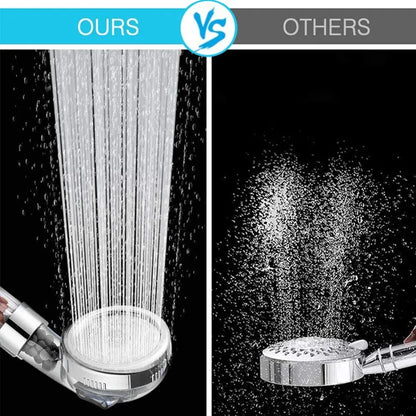 AquaVerve Pro — 3-Function High-Pressure Handheld Rainfall Shower Head with Anion Filter, Water-Saving Bathroom Accessory