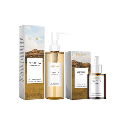 Régence Centella Cleansing Oil & Serum Ritual — Botanical Facial Cleanser & Rejuvenating Serum Duo for Radiant, Renewed Skin